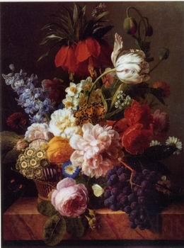 unknow artist Floral, beautiful classical still life of flowers 012